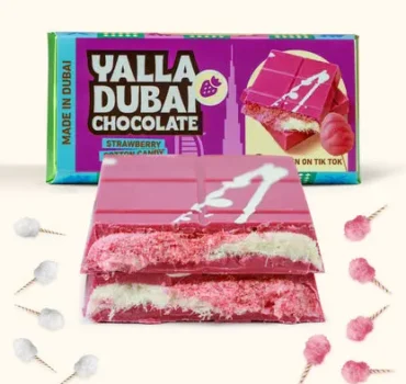 Suikerspin Dubai Chocolate