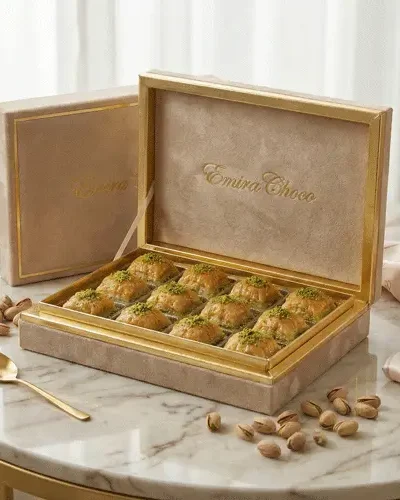 Gold Pistachio Baklava Box